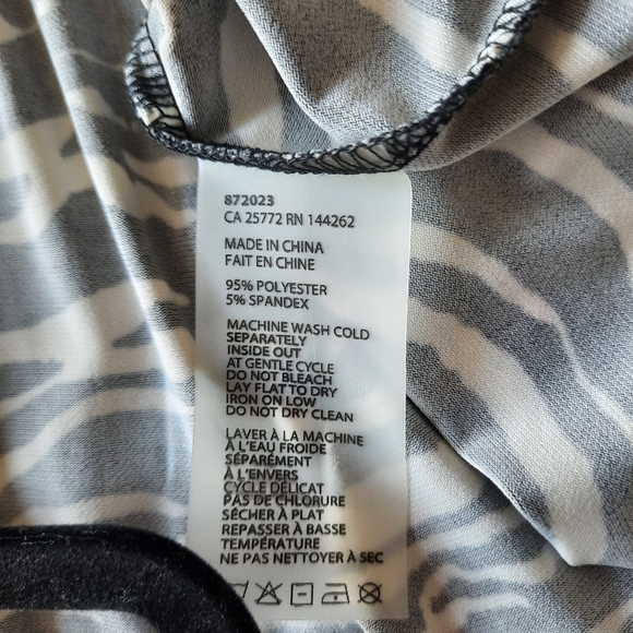 Dex Zebra Print Plus Size Faux Wrap Dress - Picture 7 of 8